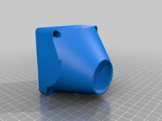 Simple 80mm Fan Extractor Shroud 3D Printer Model