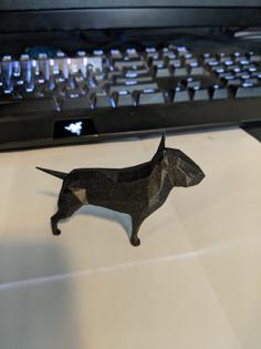 Lowpoly Bull Terrier 3D Printer Model