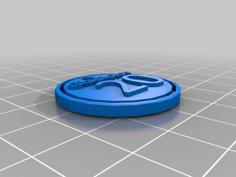 Identification Coin (chip) 3D Printer Model