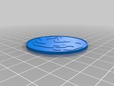 Overwatch Reaper Death Blossom Coin 3D Printer Model