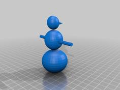 My Snow Man 3D Printer Model