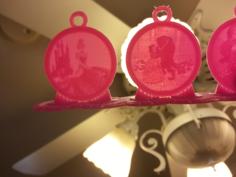 Belle Lithophane Pendant 3D Printer Model