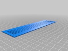 Note Lines And Guitar Tabs Stencil 3D Printer Model