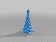 Christmas Tree (With Snow And Star) 3D Printer Model