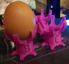 Eggcup With Initials For Easter Brunch 3D Printer Model