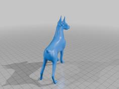 A Dobermann Dog 3D Printer Model