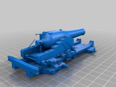 X Inch Dahlgren Pivot Gun 3D Printer Model