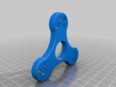 Fidget Spinner Shark 3D Printer Model