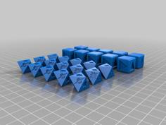 SWL Dice Set 3D Printer Model