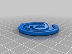 LLavero Arroba 3D Printer Model