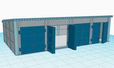 Fahrzeughalle / Vehicle Hall 3D Printer Model