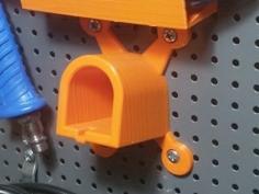 Biltema Pegboard One+ Battery Holder 3D Printer Model