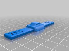 YES And NO Switch / Decision Making Tool 3D Printer Model