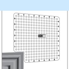 Curtain Rod Hanging Template 3D Printer Model