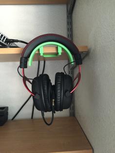 Shelf Headphone Holder 3D Printer Model