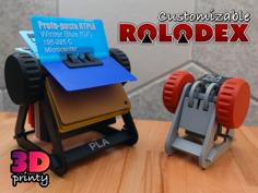 Customizable Rolodex – Works With Filament Swatch System 3D Printer Model