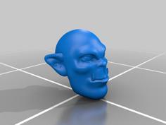 Orc Head 01 3D Printer Model