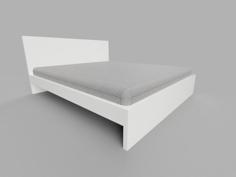 Bed + Bed Frame 180x220cm – 1:10 – House / Home Mockup Furniture 3D Printer Model