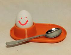 Egg-Cup With Holder 3D Printer Model