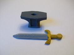 Sword In The Anvil 3D Printer Model