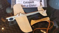 Laser Cut Catapult Balsa Glider