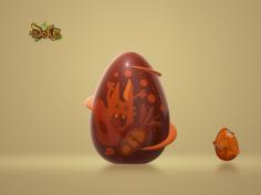 Oeuf Dofus Cawotte / Egg Dofus Cawwot 3D Printer Model