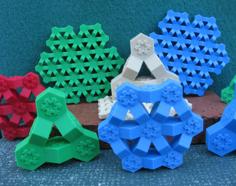 Sixfold Holiday Toroids 3D Printer Model