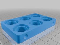 Mini Reloading Shell Holder Organizer With Locking Lid 3D Printer Model