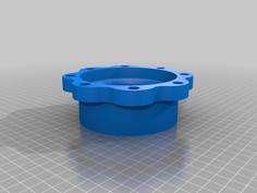 Magnetic 4 Inch Dust Hose Connector 3D Printer Model