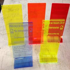 Laser Cut Upright Diplomas With Acrylic Bender