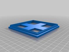 4″x4″ Square Cutter For Terrain, Polymer Clay, Dioramas 3D Printer Model