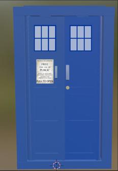 2005 TARDIS Doors 1:12 Scale 3D Printer Model