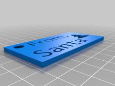 Christmas Tags 3D Printer Model