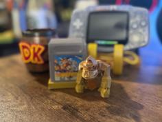 Donkey Kong Gameboy Cartridge Stand 3D Printer Model