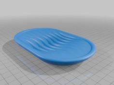 Wavy Soap Dish 3D Printer Model