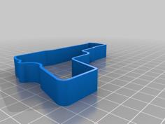 Gun Cookie Cutter 3D Printer Model