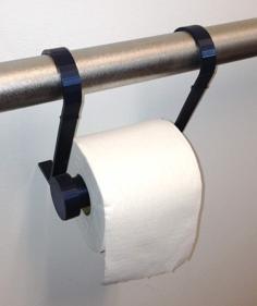 Toilet Paper Holder For Disabled Access Hand Rail 3D Printer Model