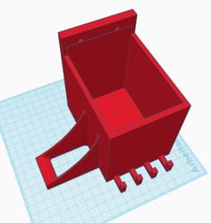 Toolbox With Spray Bottle Holder And Hooks 3D Printer Model