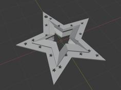 Christmas Star Ornament 3D Printer Model