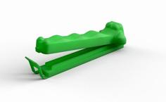 Alligator/crocodile Food Clip, Bag Clip 3D Printer Model