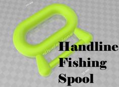 Handline Fishing Spool 3D Printer Model