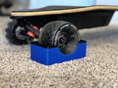 Electric Skateboard Cloudwheel Wheel Chock (105mm) 3D Printer Model