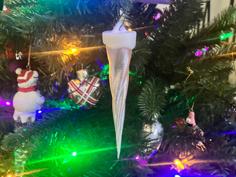 Icicle Ornament 3D Printer Model