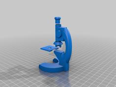 Microscope Model 10″ And 2″ 3D Printer Model