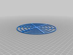 Concentric Circles – Test For Delta Printers Bed Alignment 3D Printer Model