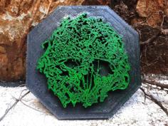 The Forest Skull Logo 3D Printer Model