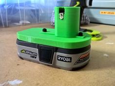 Battery Holder For Ryobi 18V Battery 3D Printer Model