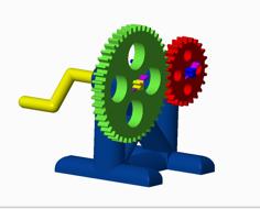 Easy Gear Train 3D Printer Model