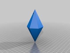 The SIMS Plumbob Keychain 3D Printer Model