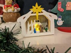 Christmas Tree Nativity Scene 3D Printer Model